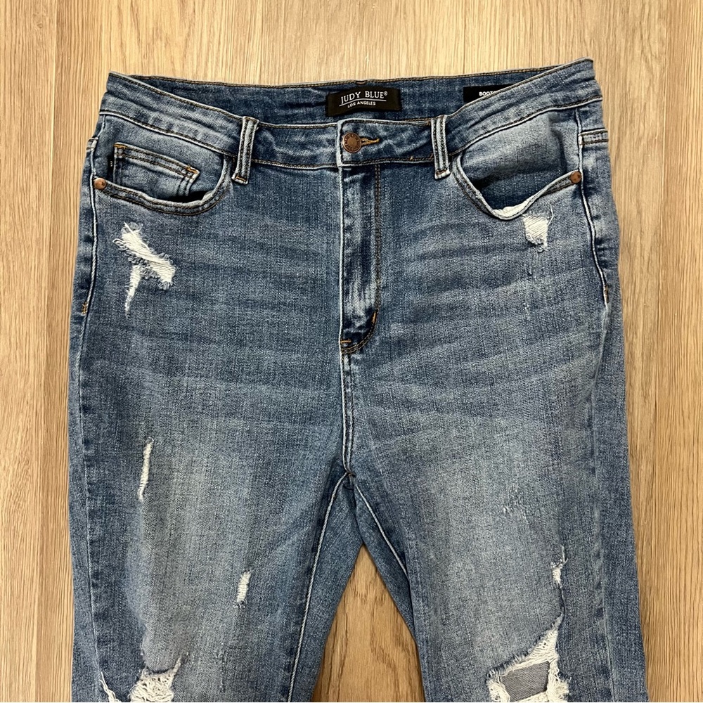 Judy Blue Bootcut Distressed Jeans Women’s 15/32 Style JB88439 MD - Picture 4 of 11